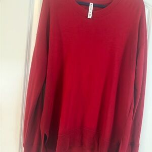 Athleta Women's Vibrant Red Crewneck Sweatshirt!
